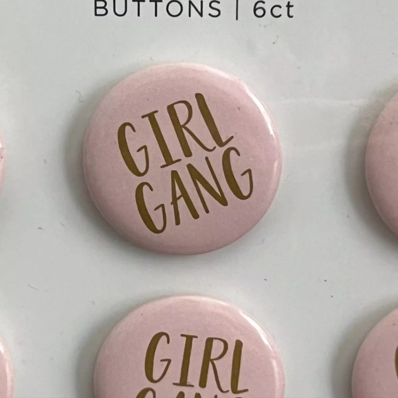 🆕️Gartner Studios "Girl Gang" Bridal Party Bachelorette Button Pins. Set of 12 - Picture 4 of 4